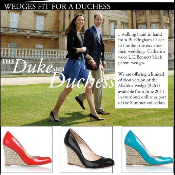 LK Bennett Maddox Wedge Pump in Nude Taupe - Picture 7 of 9